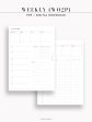 W129 | Weekly Planner, WO2P For Cheap